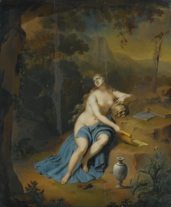 Maddalena penitente in un paesaggio